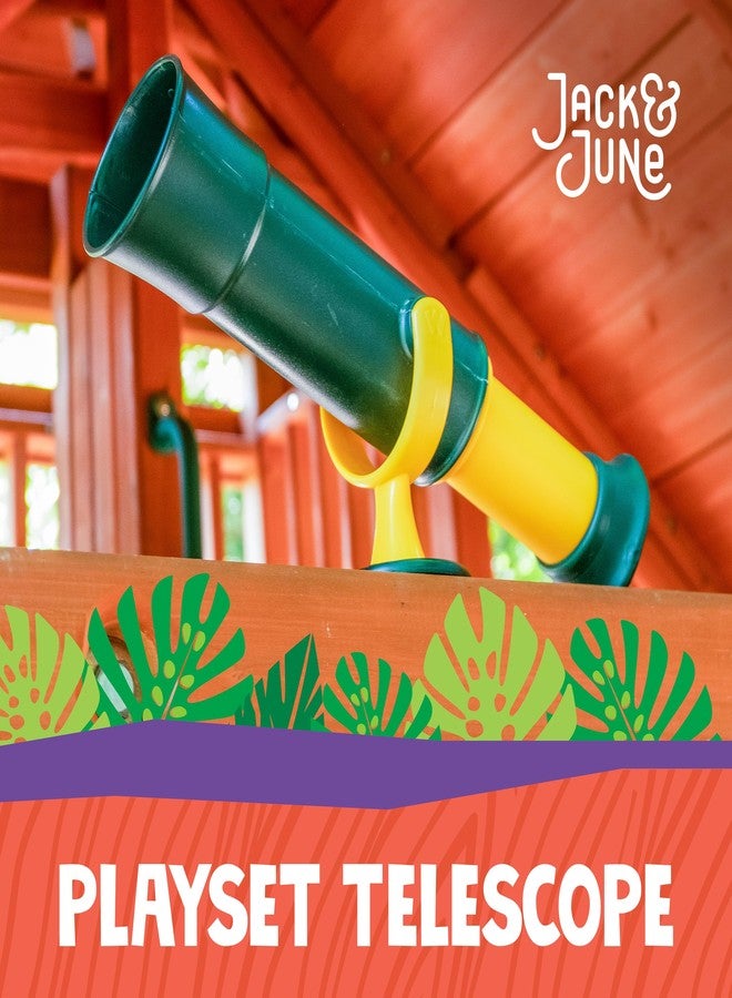 Jack and June Signature Green and Yellow Telescope Playset Attachment Featuring 360 Degree Spin - Image 2